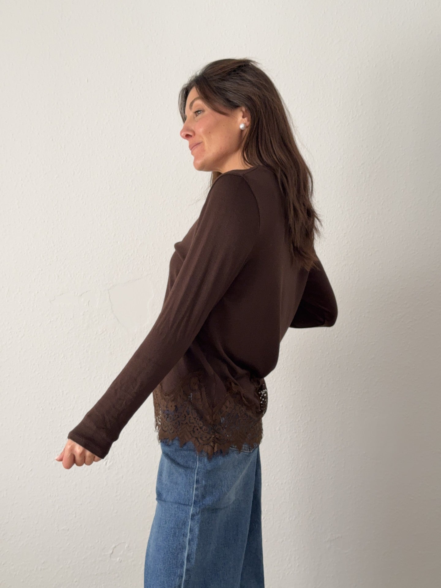 Camiseta Puntilla Chocolate