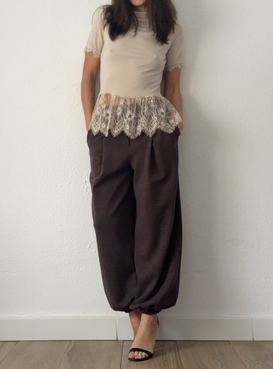 Pantalón Bombacho Chocolate