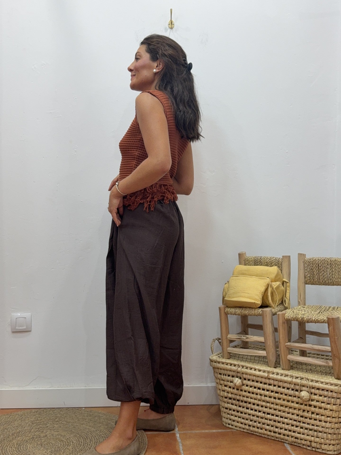 Pantalón Bombacho Marrón