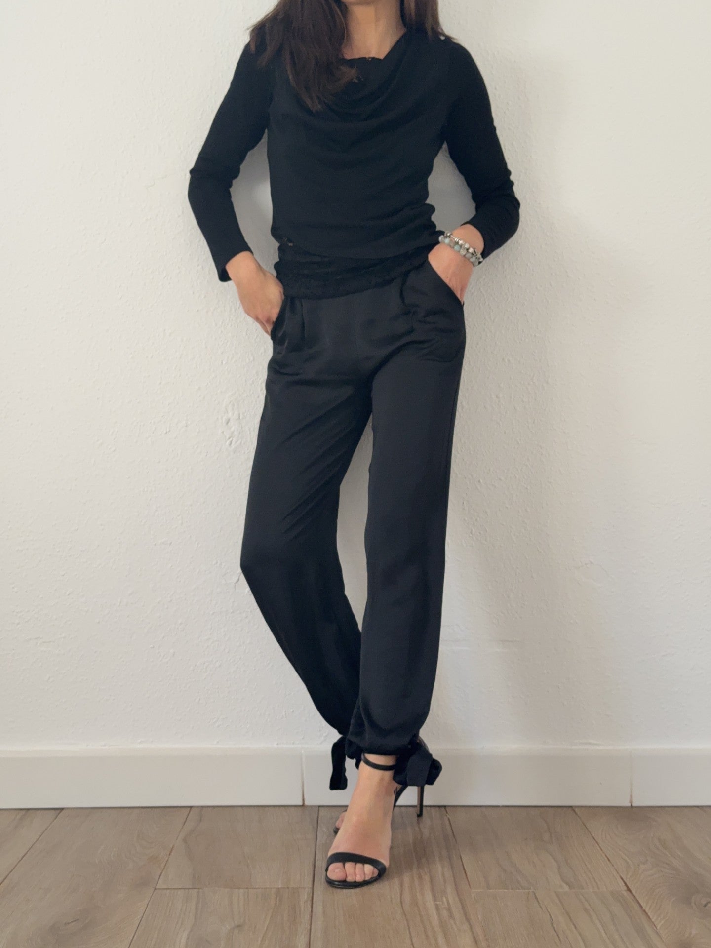 Pantalón Negro lazada