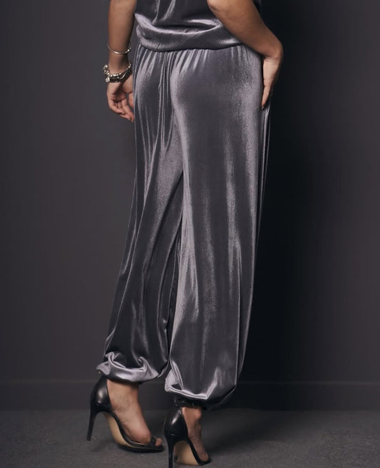 Conjunto Terciopelo Lencero Gris