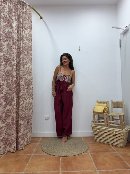 Mono Bordados granate