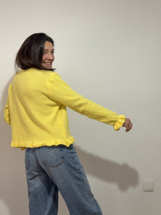 Chaqueta punto Amarilla