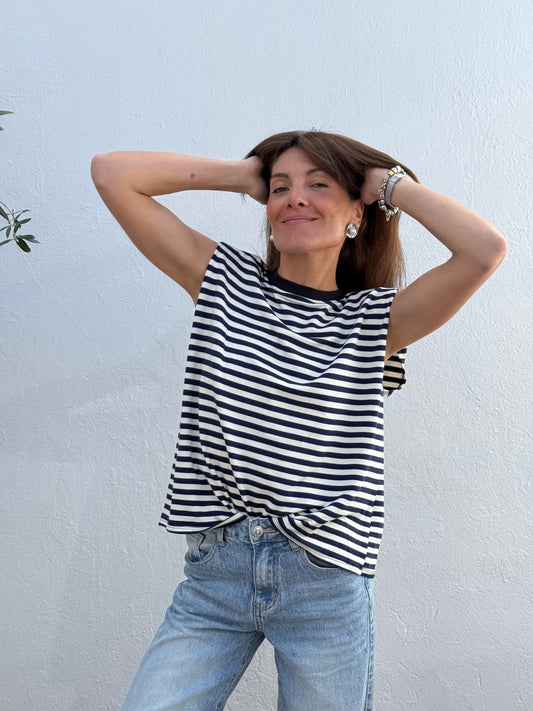 Camiseta Hombreras Marino